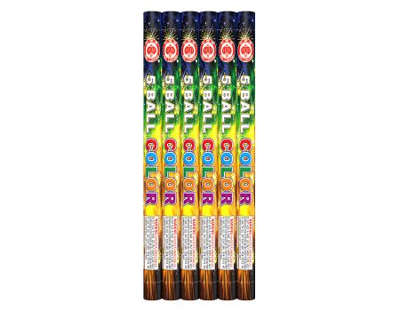 5 BALL COLOR CANDLE BY RL(48/6)
