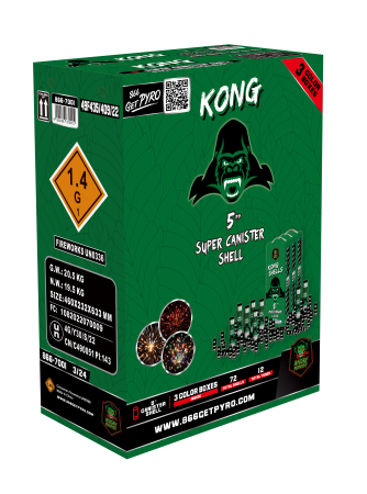 KONG SHELLS BY 866-AM(3/24) (Case - 3 Units)