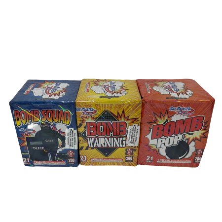 BOMB SQUAD, BOMB POP, BOMB WARNING 21S BY SP(4/3)