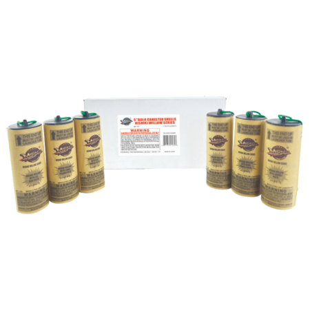 MPL126 - 5'' PRO BULK CANISTER SHELLS-NISHIKI WILLOW SERIES(6 ASSORTED PCS) BY MPL (16/6)