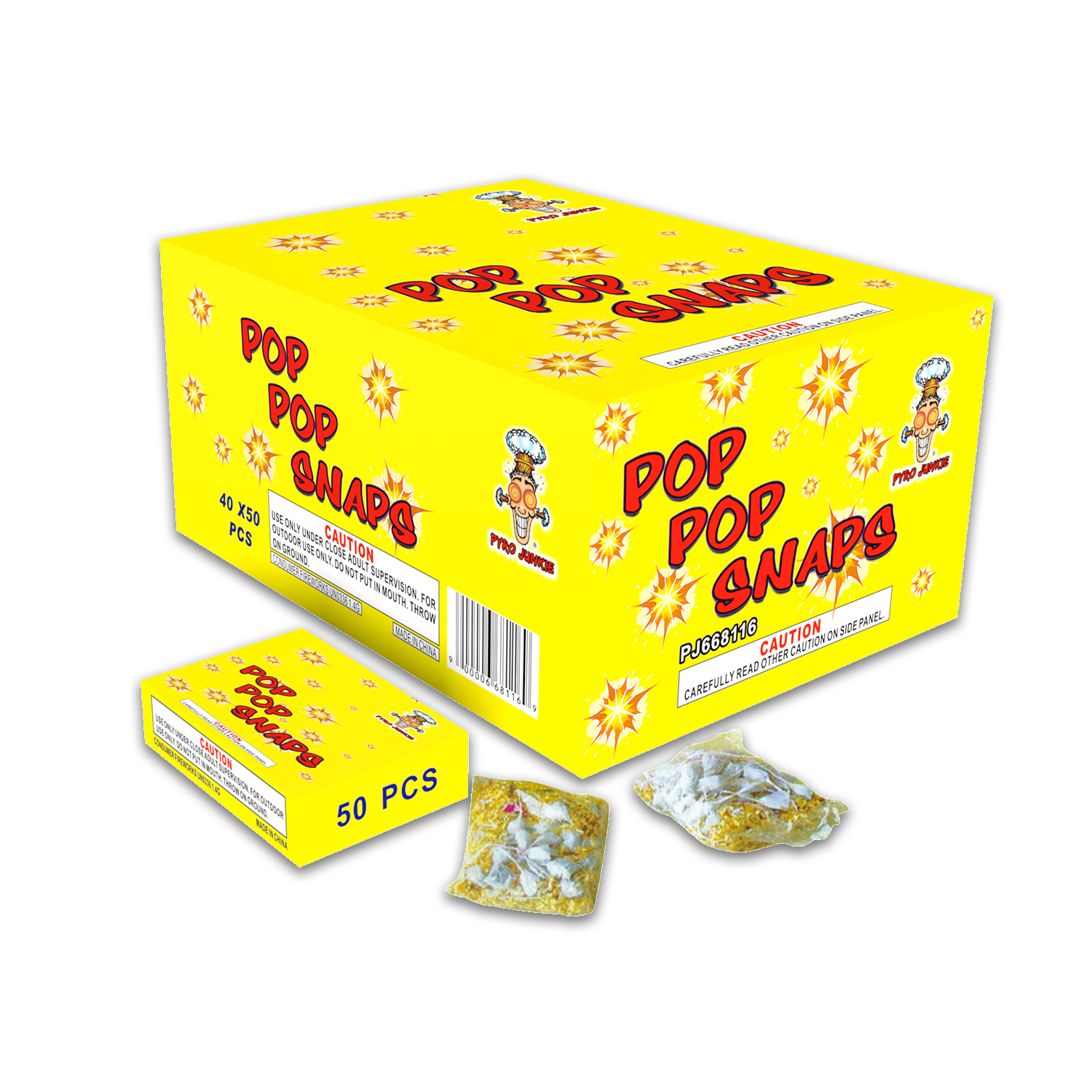 POP POP SNAPPERS - LARGE BY PJ(6/40/50)