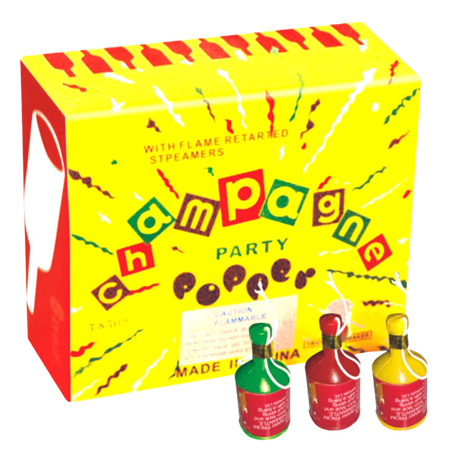 CHAMPAGNE PARTY POPPERS BY RL (20/12/6)
