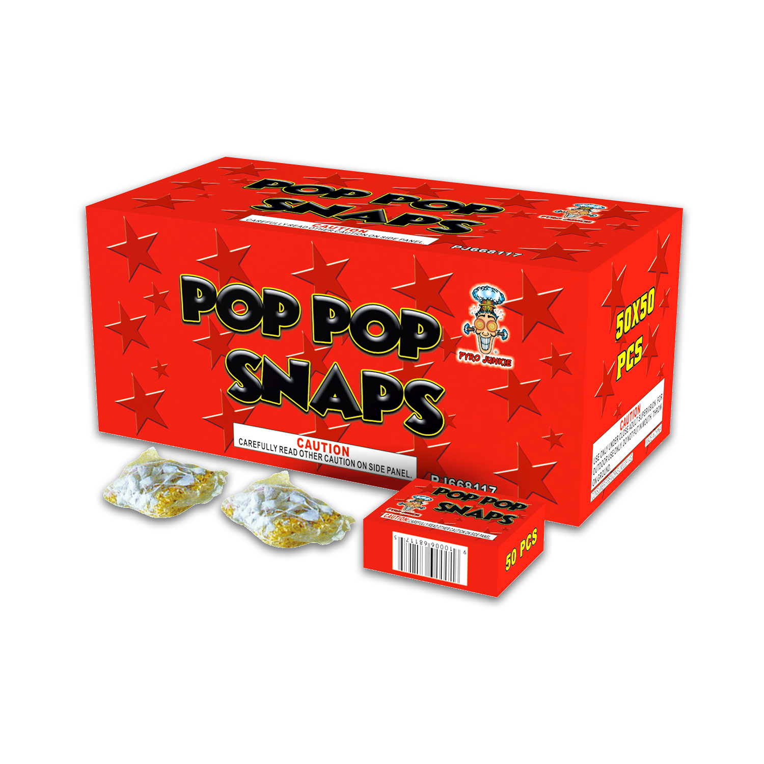 POP POP SNAPPERS - SMALL BY PJ(6/50/50)